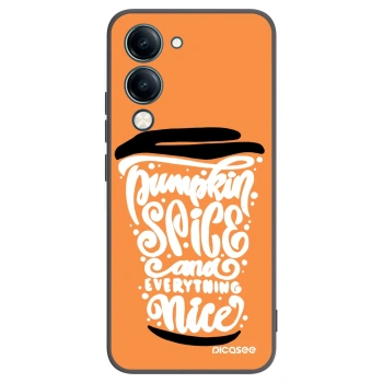 Picasee crna silikonska maskica za Vivo Y29s 5G - Pumpkin coffee