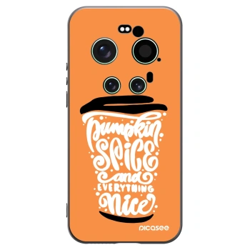 Picasee crna silikonska maskica za Xiaomi 17 Ultra - Pumpkin coffee