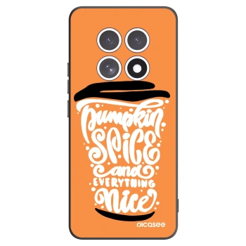 Picasee crna silikonska maskica za Xiaomi Redmi Note 15 5G - Pumpkin coffee