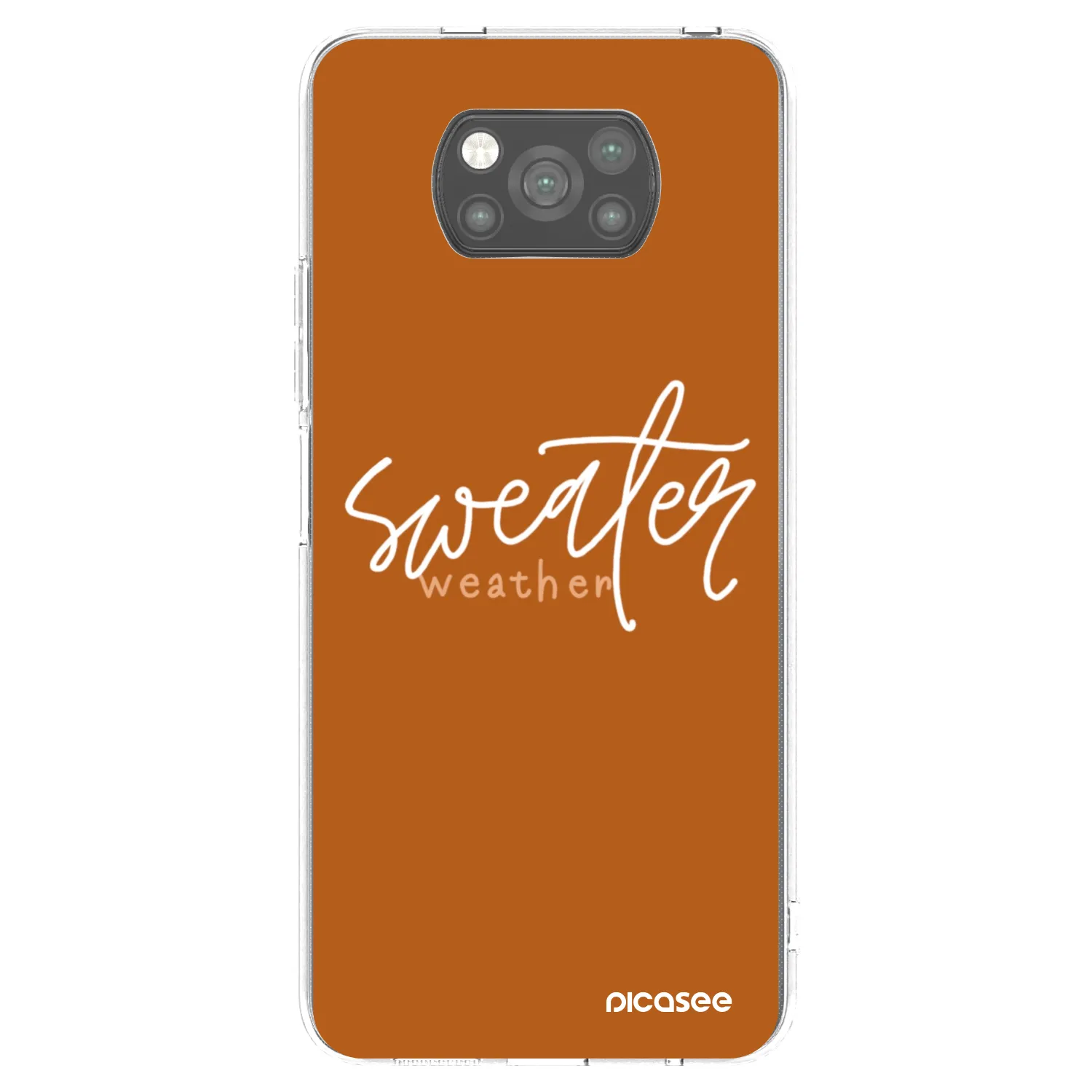 Picasee crna silikonska maskica za Xiaomi Poco X3 - Sweater weather