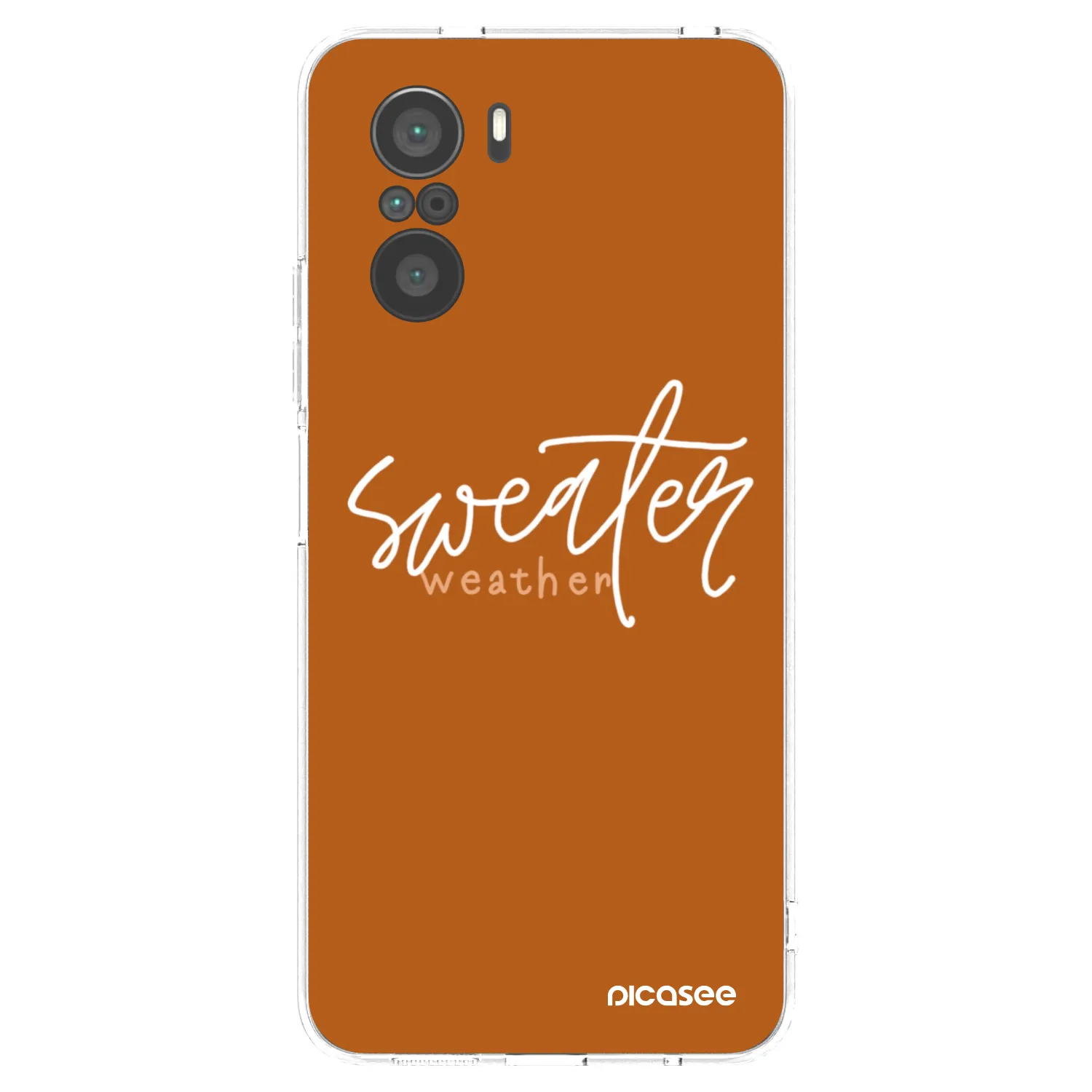 Picasee silikonska prozirna maskica za Xiaomi Poco F3 - Sweater weather