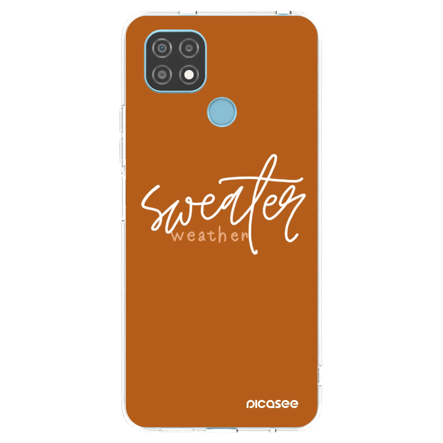 Picasee silikonska prozirna maskica za Realme C21 - Sweater weather