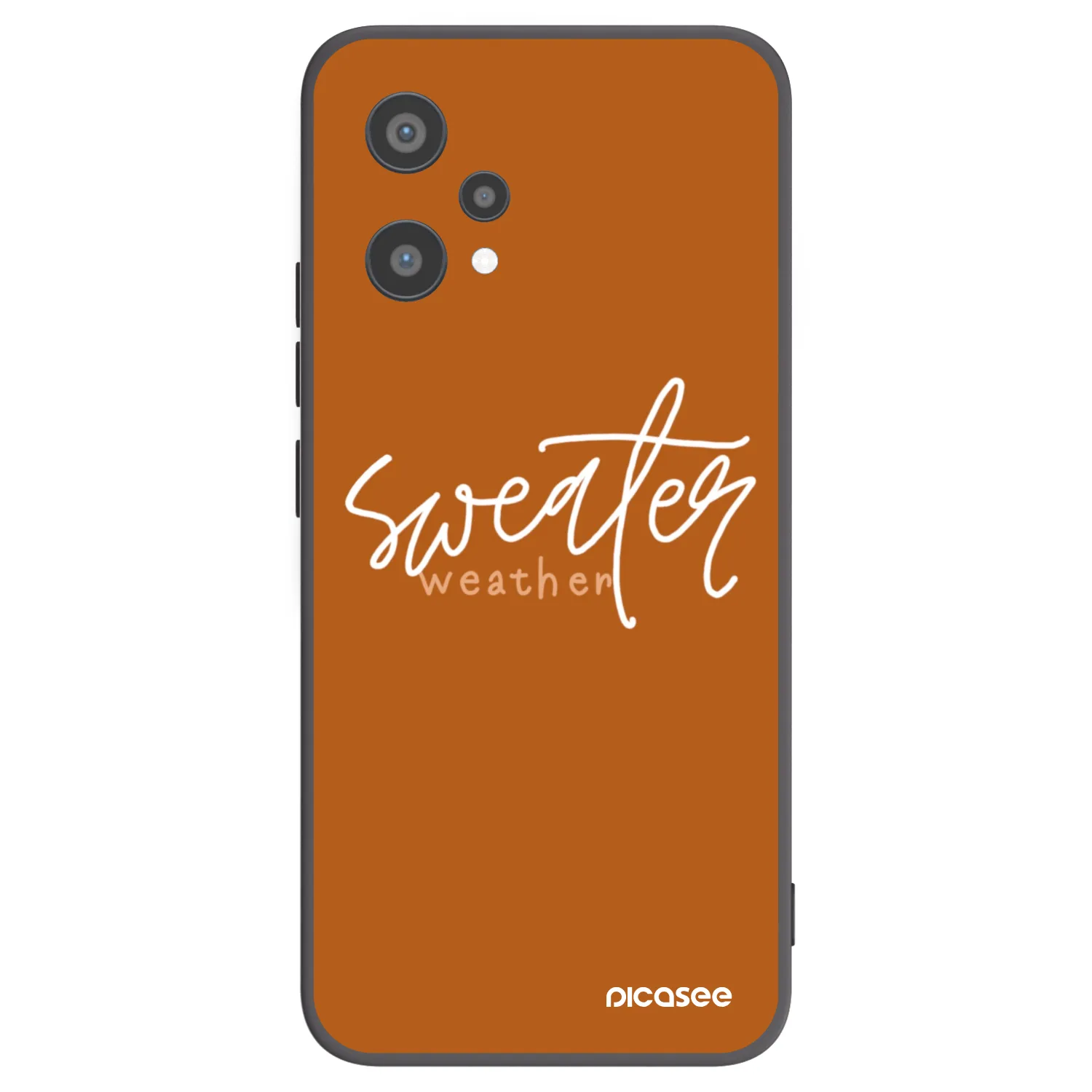 Picasee crna silikonska maskica za Realme 9 Pro 5G - Sweater weather
