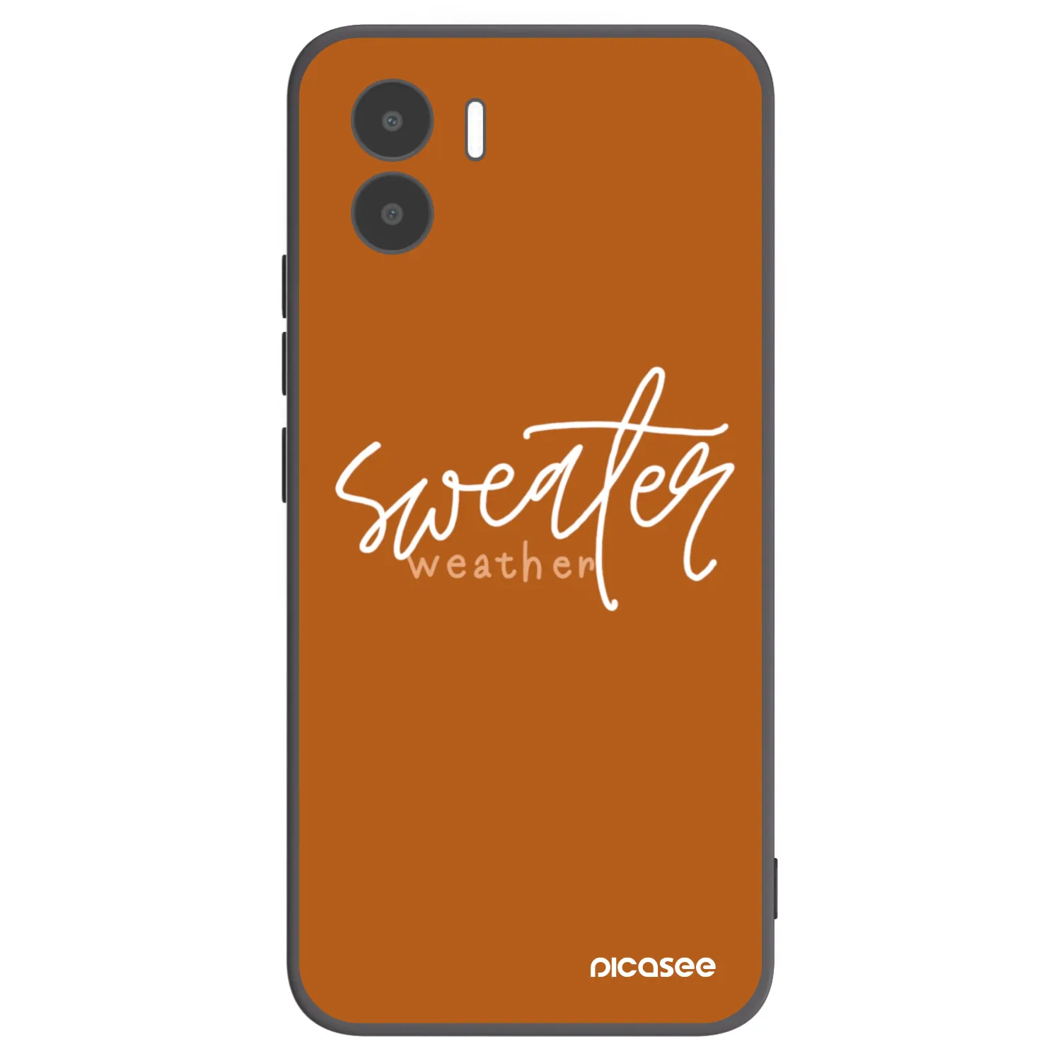 Picasee crna silikonska maskica za Xiaomi Redmi A1 - Sweater weather