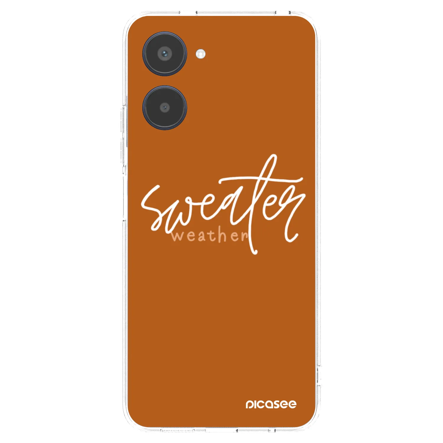 Picasee silikonska prozirna maskica za Realme 10 4G - Sweater weather