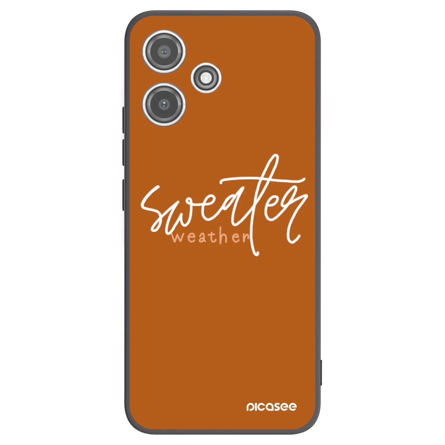 Picasee crna silikonska maskica za Xiaomi Redmi 12 5G - Sweater weather