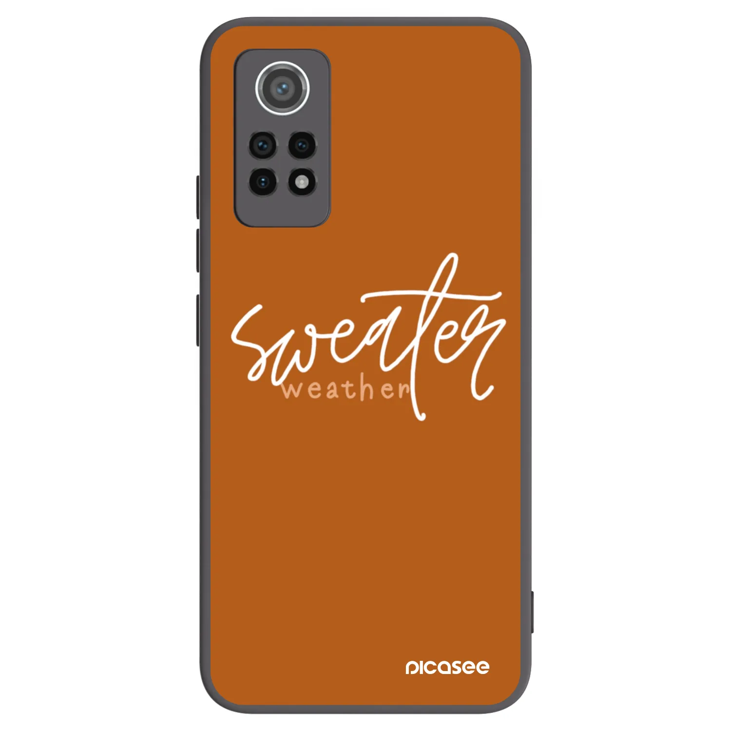 Picasee crna silikonska maskica za Xiaomi Redmi Note 12 Pro 4G - Sweater weather