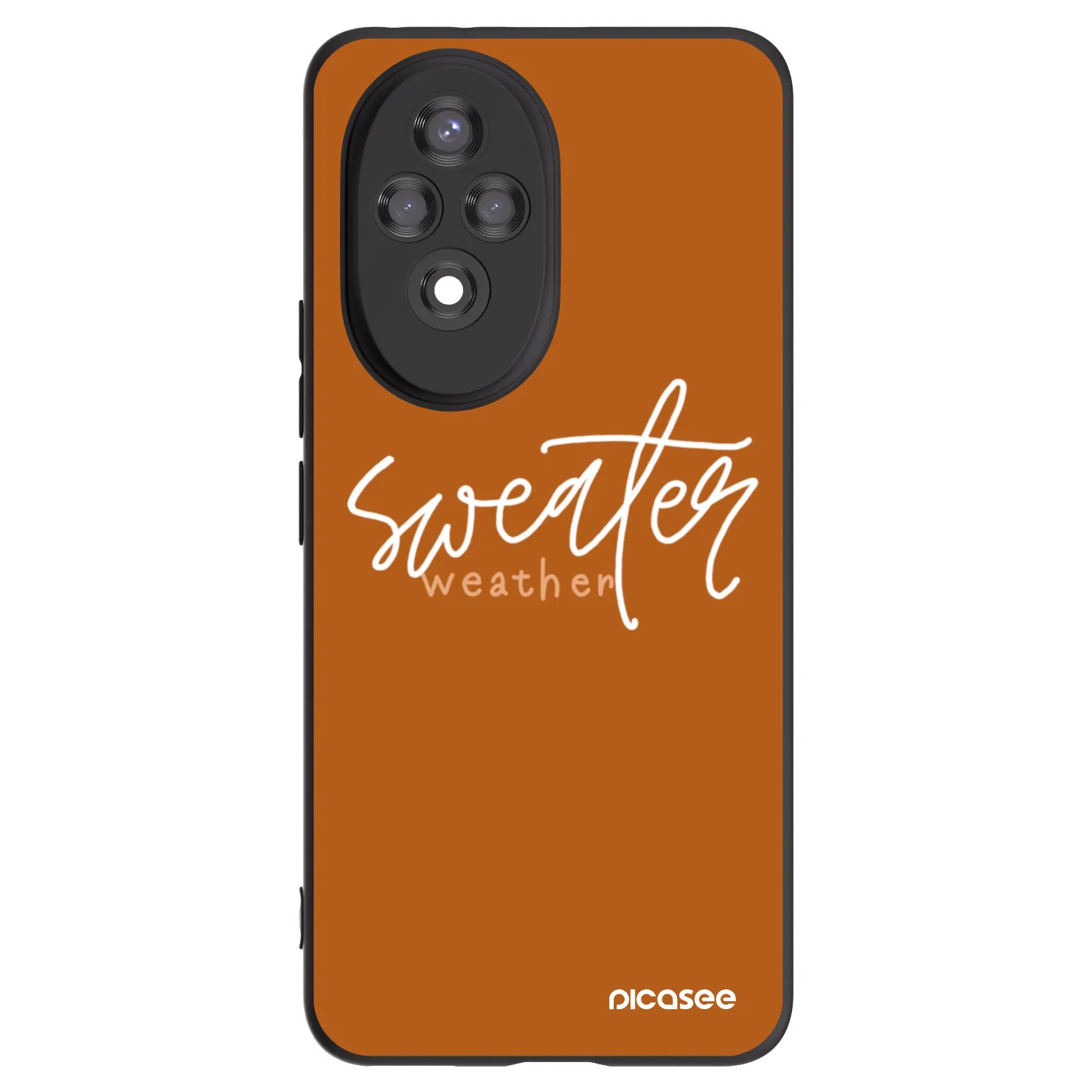 Picasee crna silikonska maskica za Honor 200 Pro 5G - Sweater weather