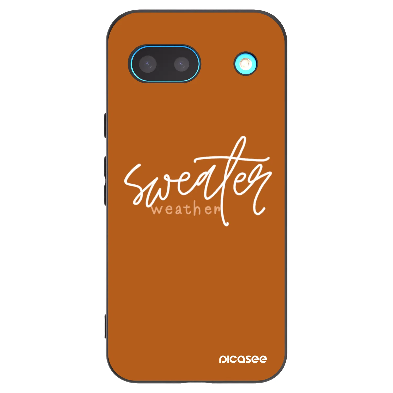 Picasee crna silikonska maskica za Google Pixel 8a - Sweater weather