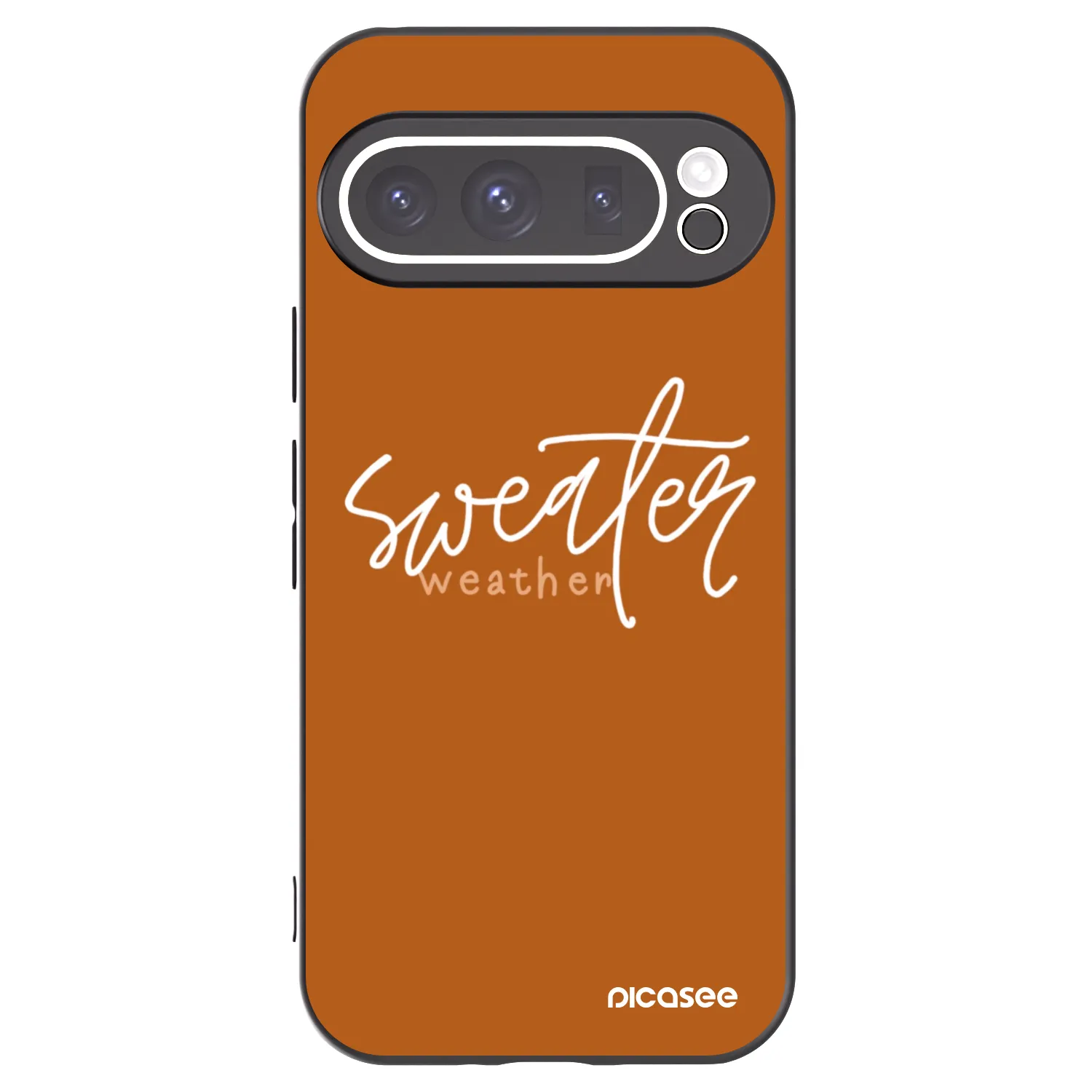 Picasee crna silikonska maskica za Google Pixel 9 Pro - Sweater weather