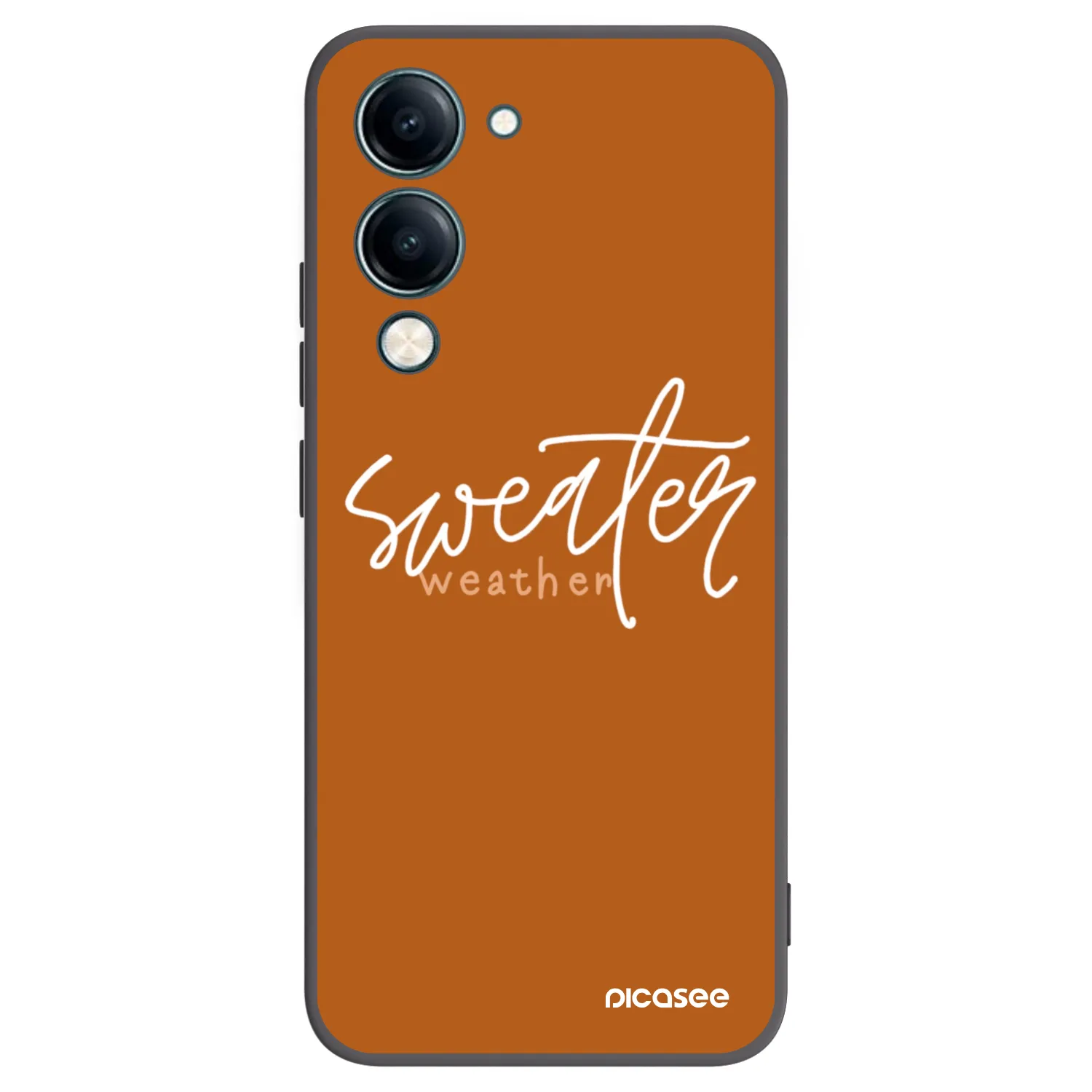 Picasee crna silikonska maskica za Vivo Y29s 5G - Sweater weather