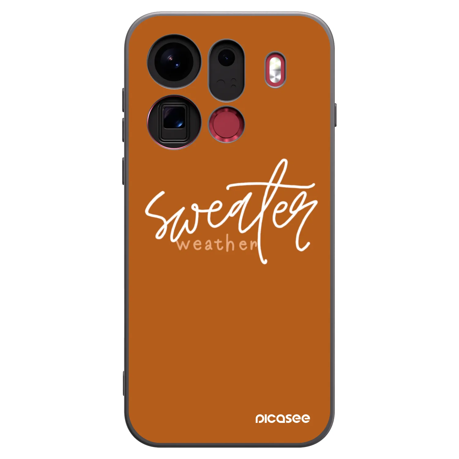Picasee crna silikonska maskica za OPPO Find X9 Pro - Sweater weather