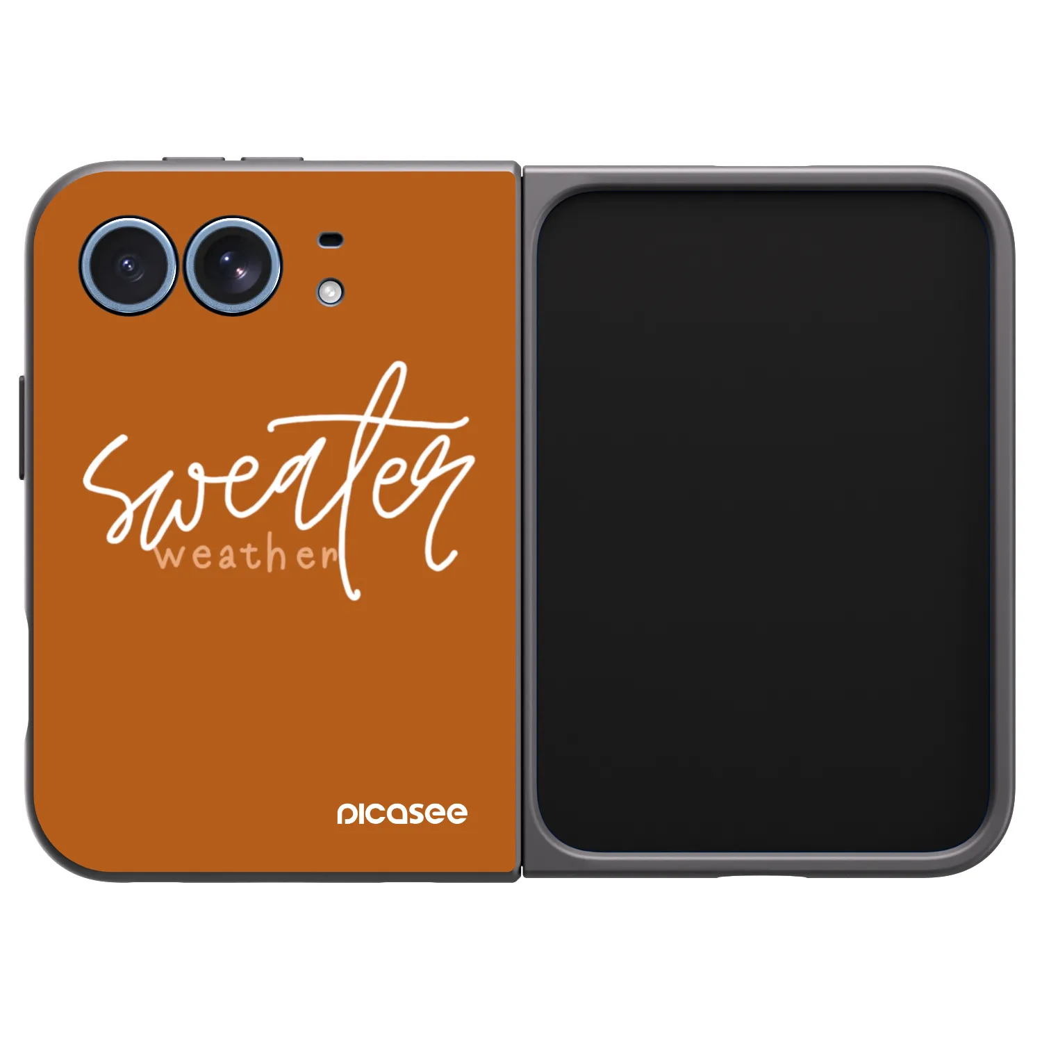 Picasee crna silikonska maskica za Apple iPhone Ultra - Sweater weather