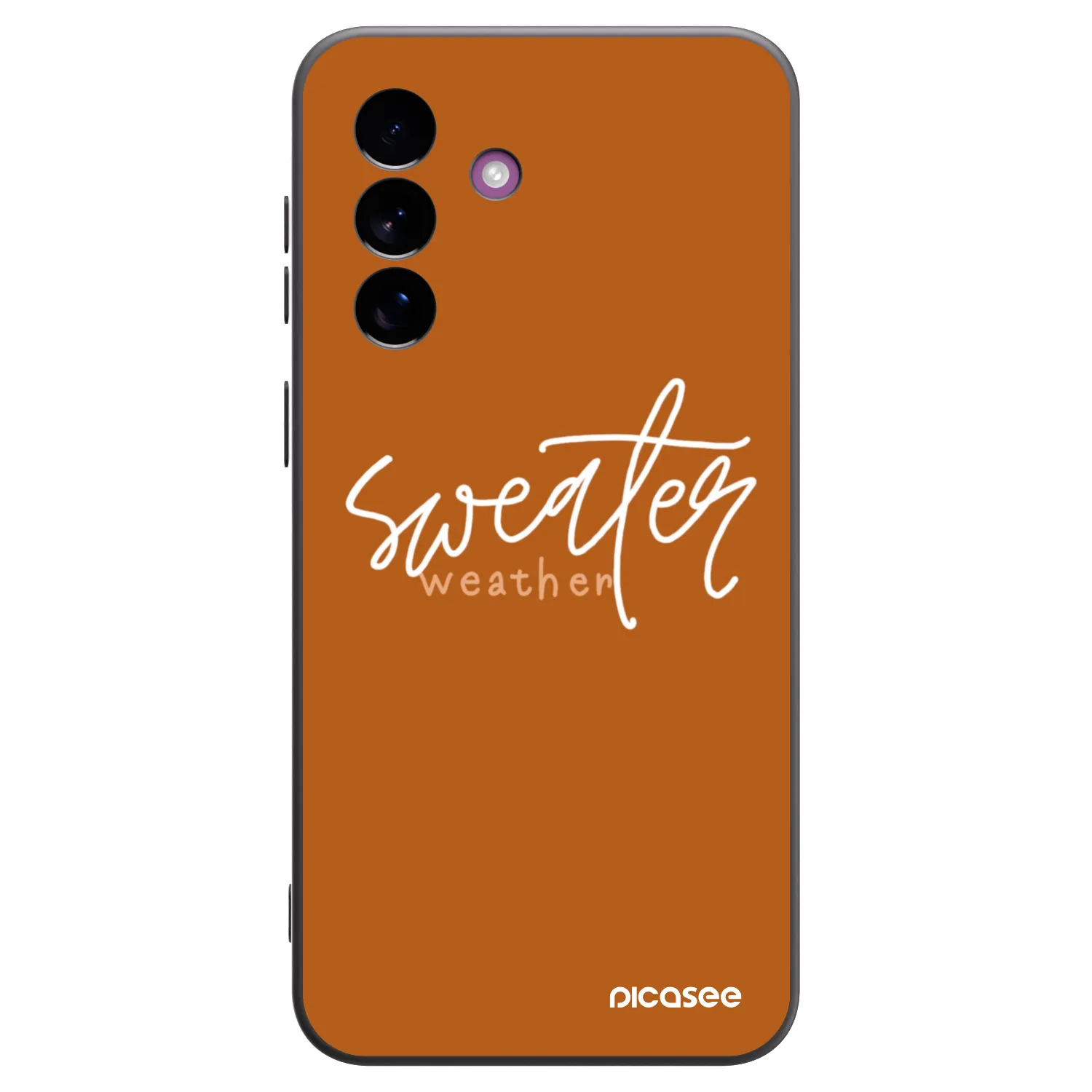 Picasee crna silikonska maskica za Samsung Galaxy A37 - Sweater weather