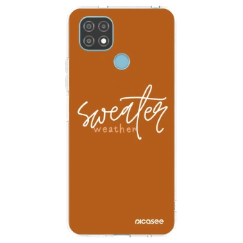 Picasee silikonska prozirna maskica za Realme C21 - Sweater weather