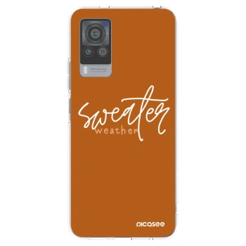 Picasee silikonska prozirna maskica za Vivo X60 Pro 5G - Sweater weather