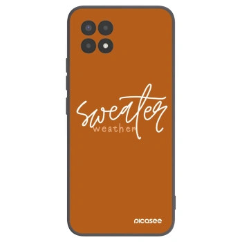 Picasee crna silikonska maskica za Realme 8i - Sweater weather