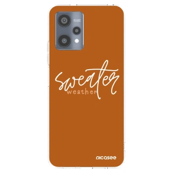 Picasee silikonska prozirna maskica za Realme 9 Pro 5G - Sweater weather