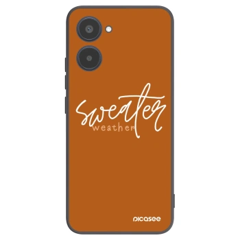 Picasee crna silikonska maskica za Realme 10 4G - Sweater weather