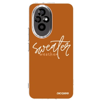 Picasee silikonska prozirna maskica za Honor 200 Pro 5G - Sweater weather