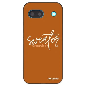 Picasee crna silikonska maskica za Google Pixel 8a - Sweater weather
