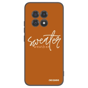 Picasee crna silikonska maskica za OnePlus 13R 5G - Sweater weather