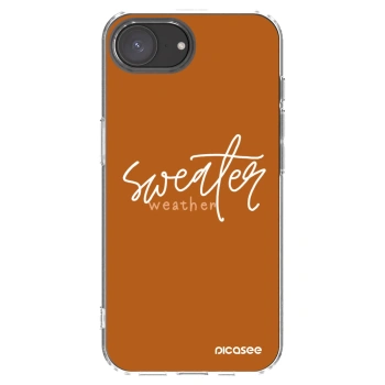 Picasee silikonska prozirna maskica za Apple iPhone 17e - Sweater weather