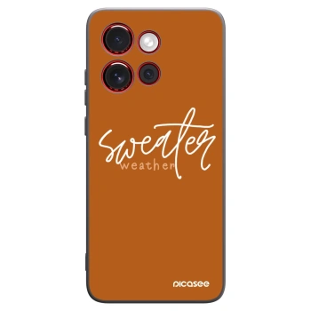 Picasee crna silikonska maskica za Motorola Edge 60 Neo 5G - Sweater weather