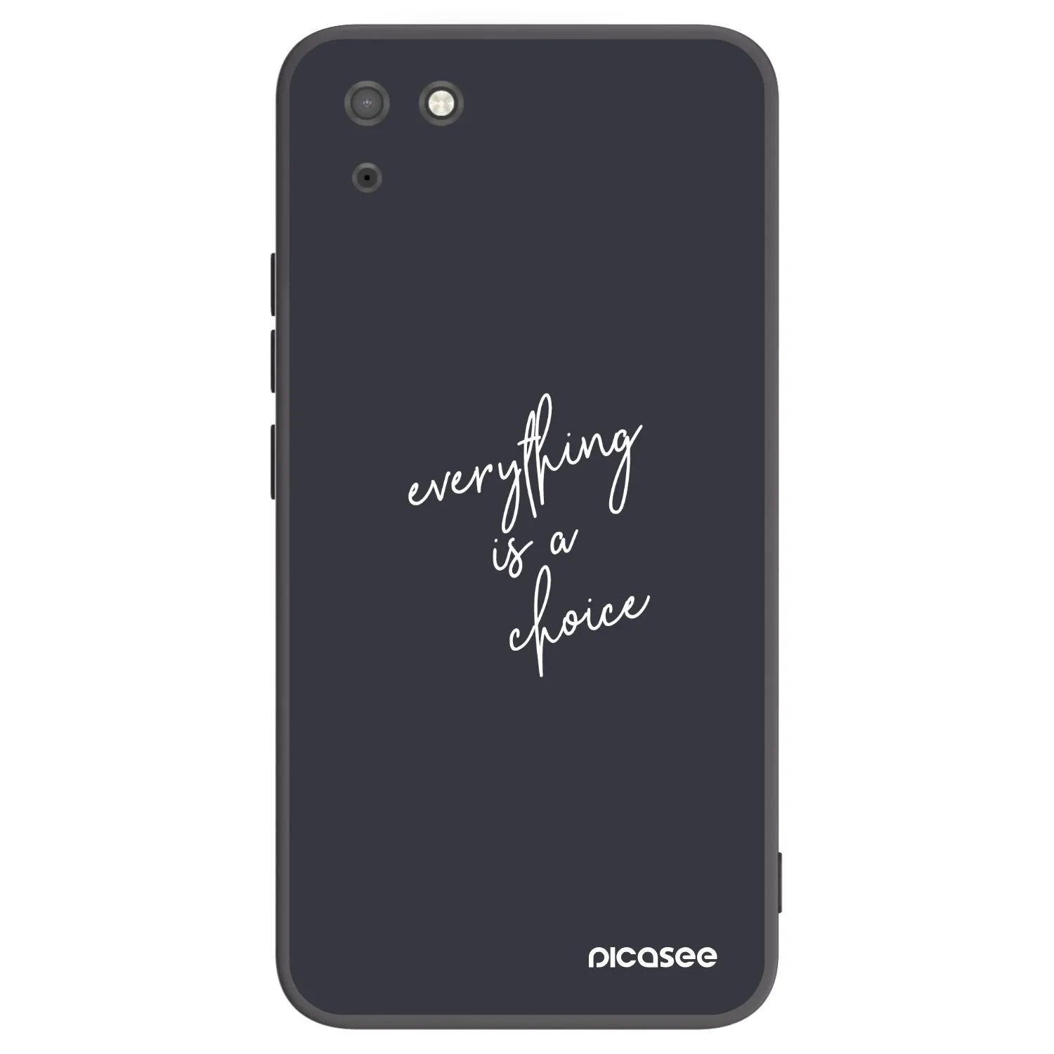 Picasee crna silikonska maskica za Huawei Y5P - Everything is a choice