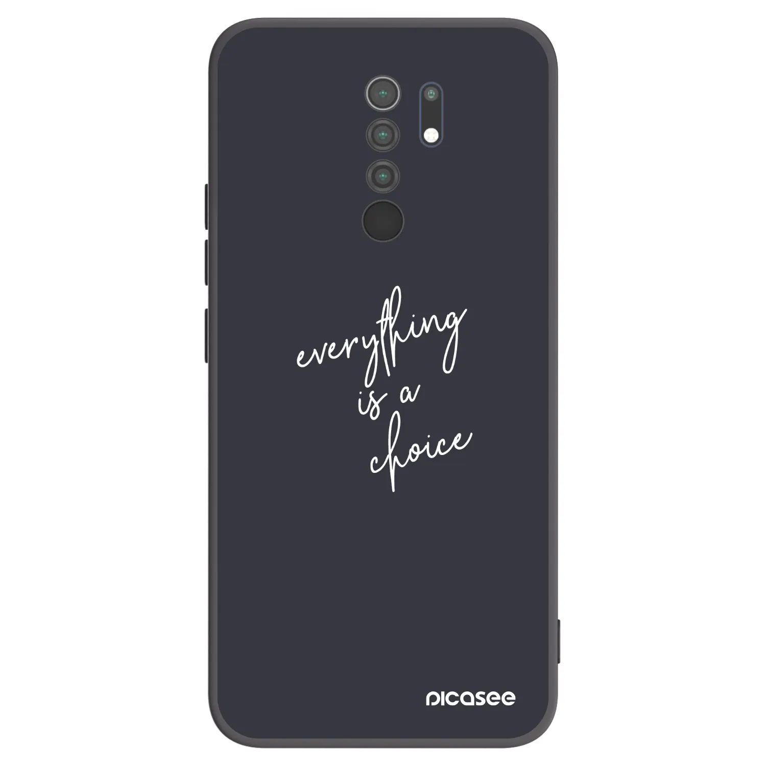 Picasee crna silikonska maskica za Xiaomi Redmi 9 - Everything is a choice