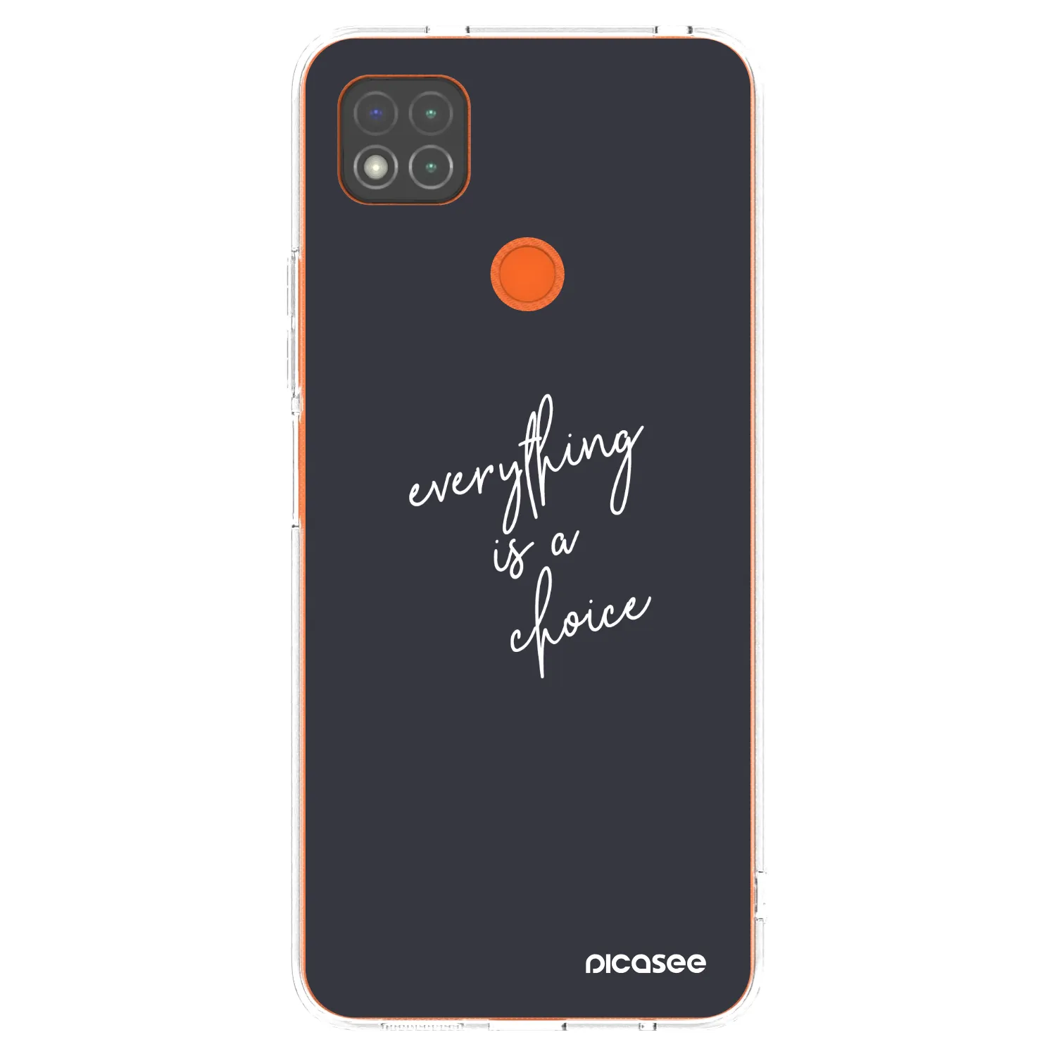 Picasee silikonska prozirna maskica za Xiaomi Redmi 9C - Everything is a choice