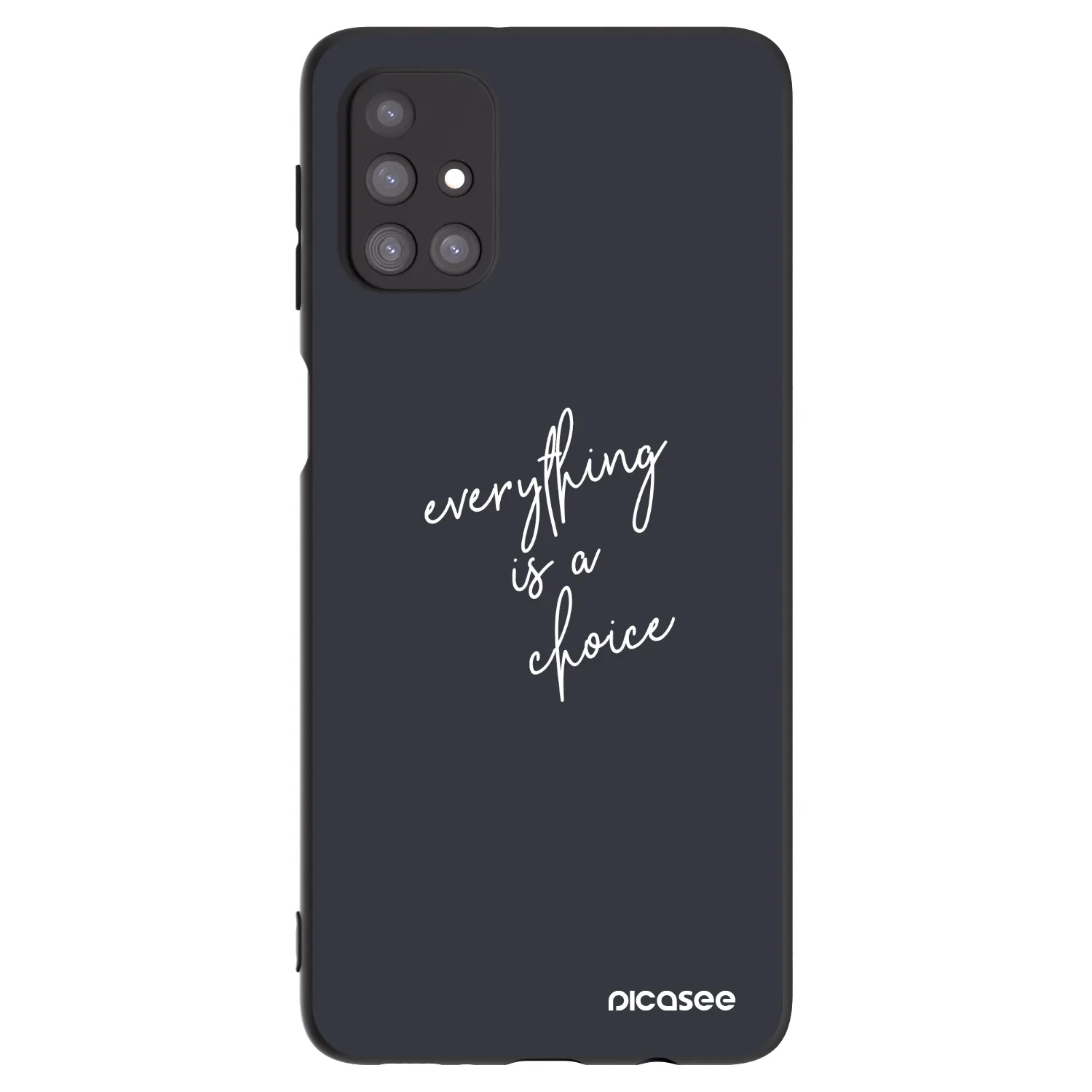 Picasee crna silikonska maskica za Samsung Galaxy M31s - Everything is a choice