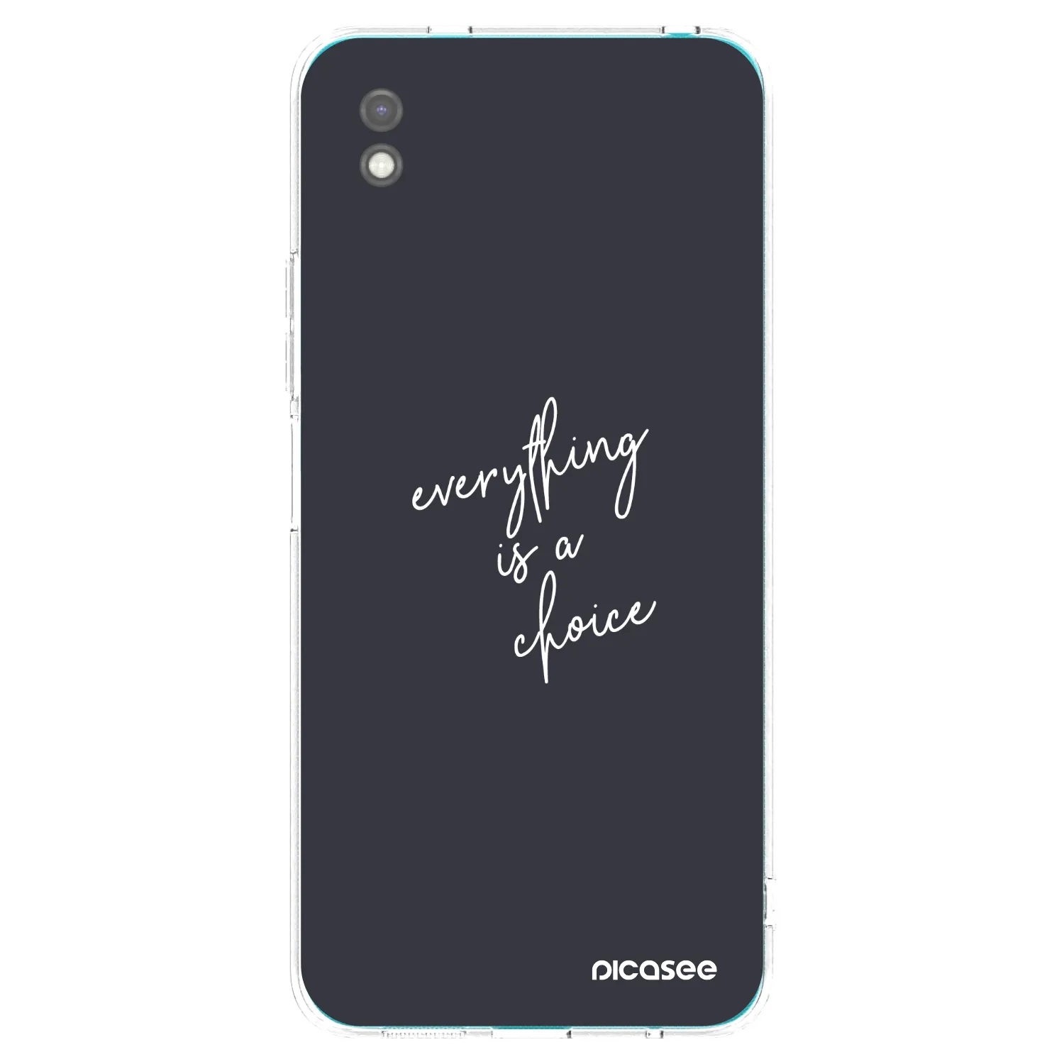Picasee crna silikonska maskica za Xiaomi Redmi 9A - Everything is a choice