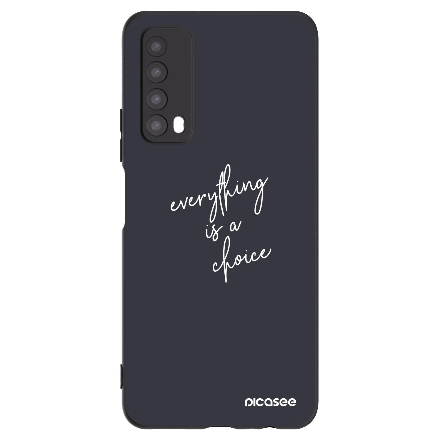 Picasee crna silikonska maskica za Huawei P Smart 2021 - Everything is a choice