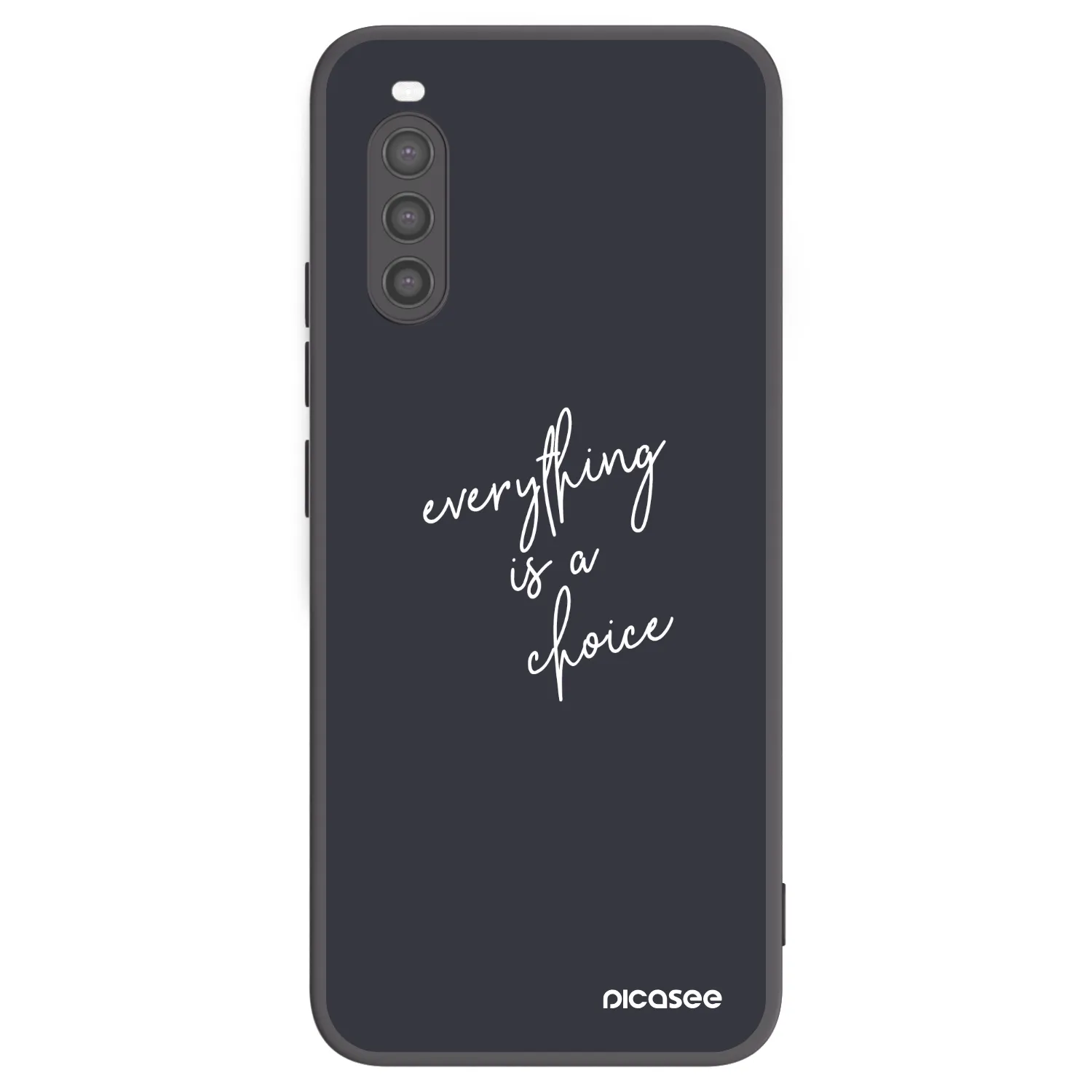 Picasee crna silikonska maskica za Sony Xperia 10 II - Everything is a choice