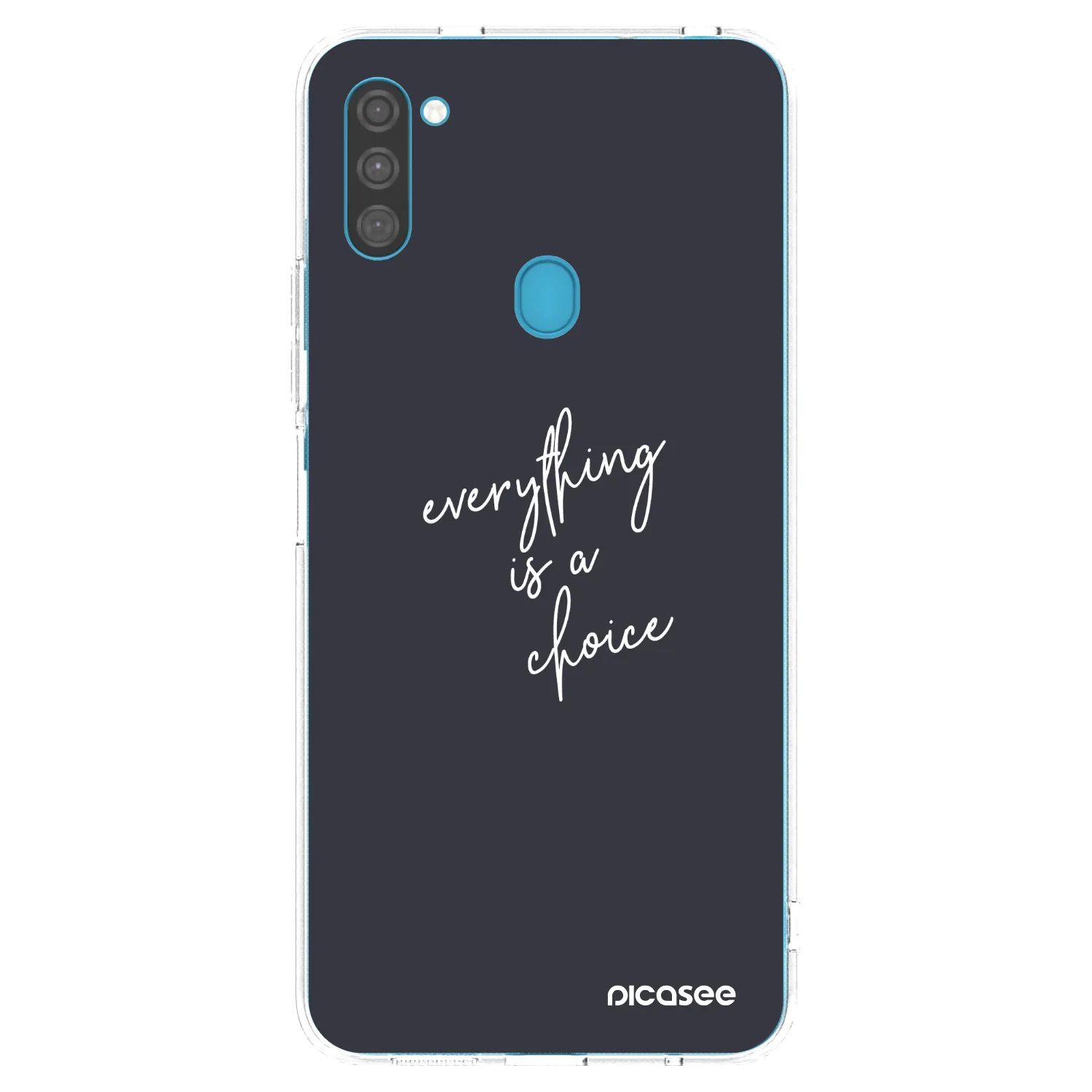 Picasee silikonska prozirna maskica za Samsung Galaxy M11 - Everything is a choice