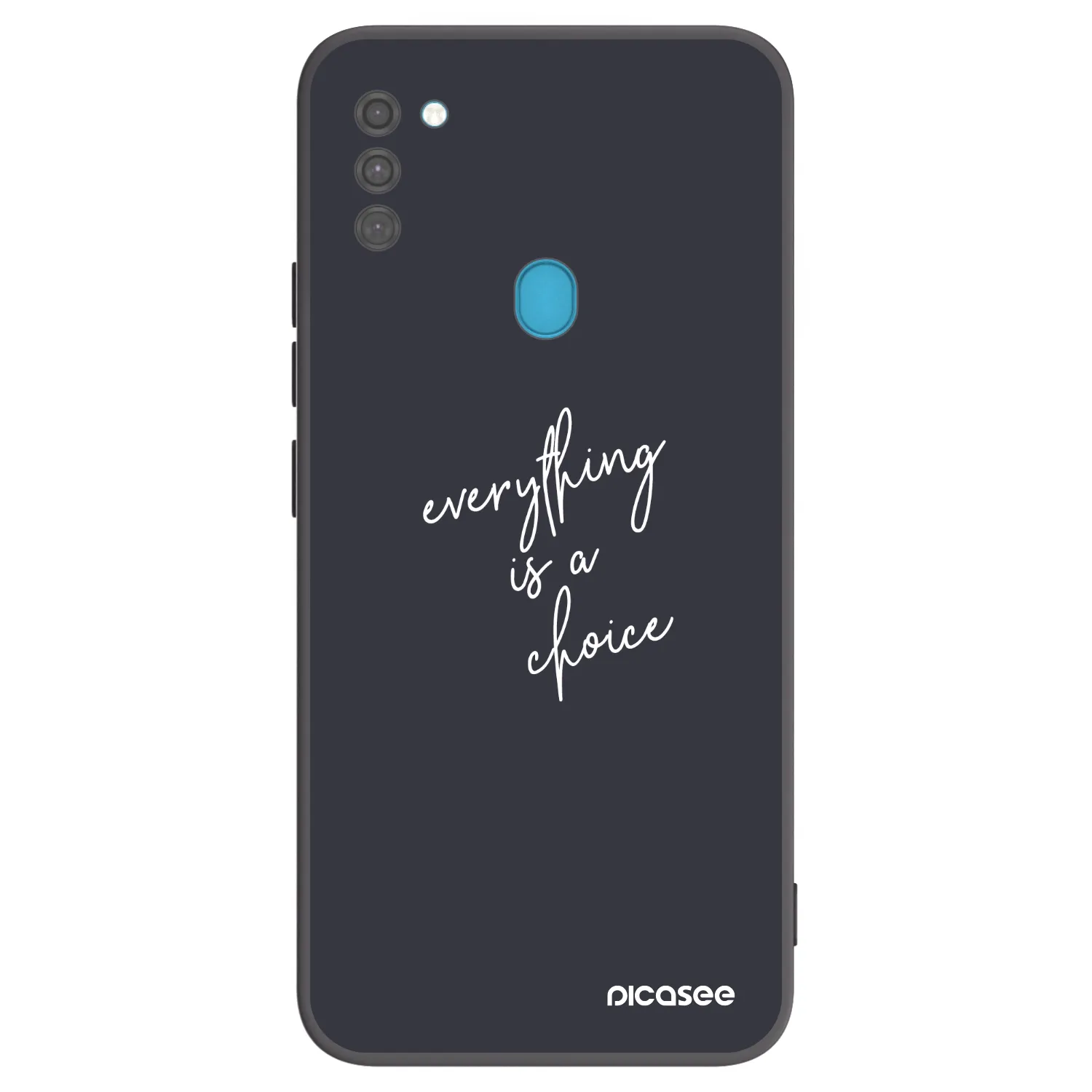 Picasee crna silikonska maskica za Samsung Galaxy M11 - Everything is a choice