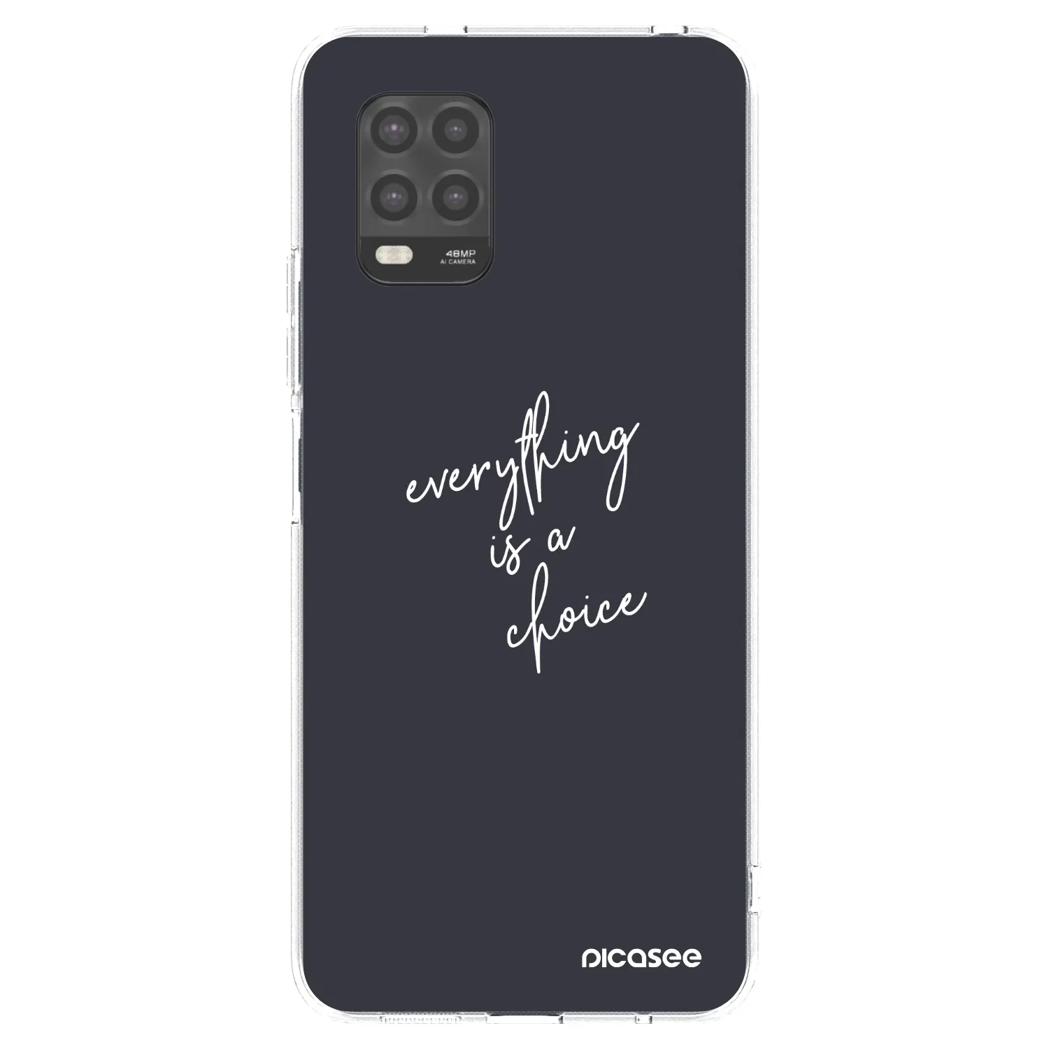 Picasee silikonska prozirna maskica za Xiaomi Mi 10 Lite - Everything is a choice