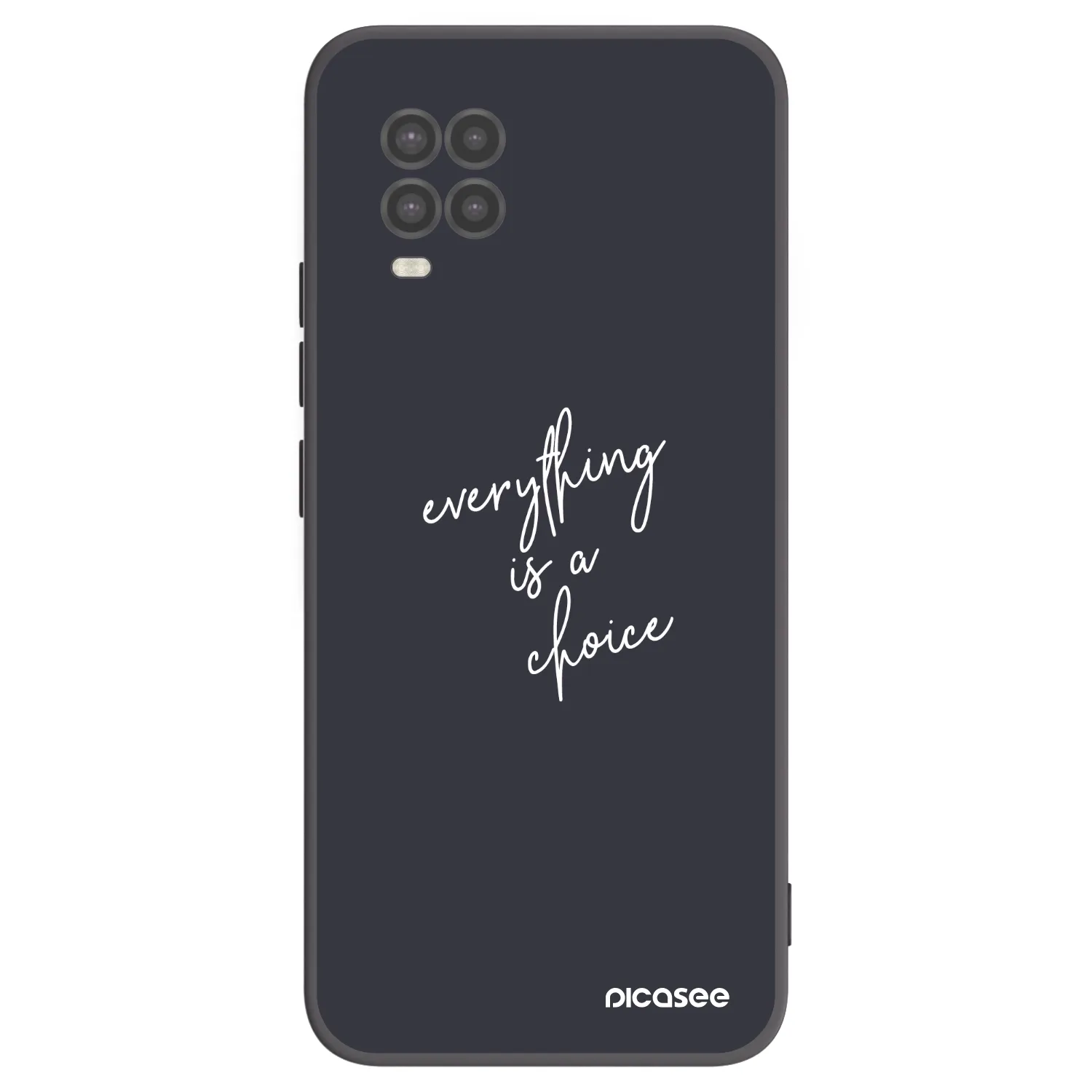 Picasee crna silikonska maskica za Xiaomi Mi 10 Lite - Everything is a choice