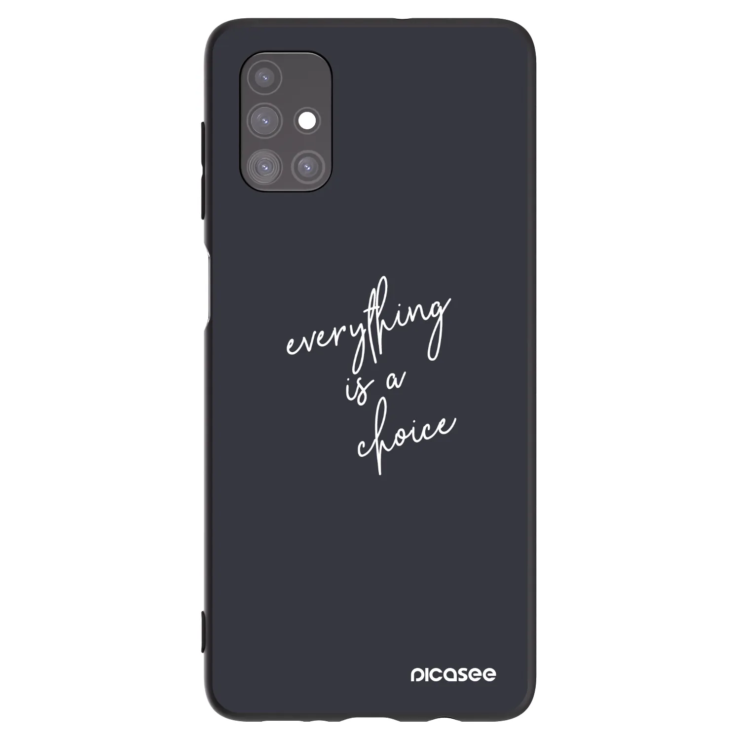 Picasee crna silikonska maskica za Samsung Galaxy M51 M515F - Everything is a choice