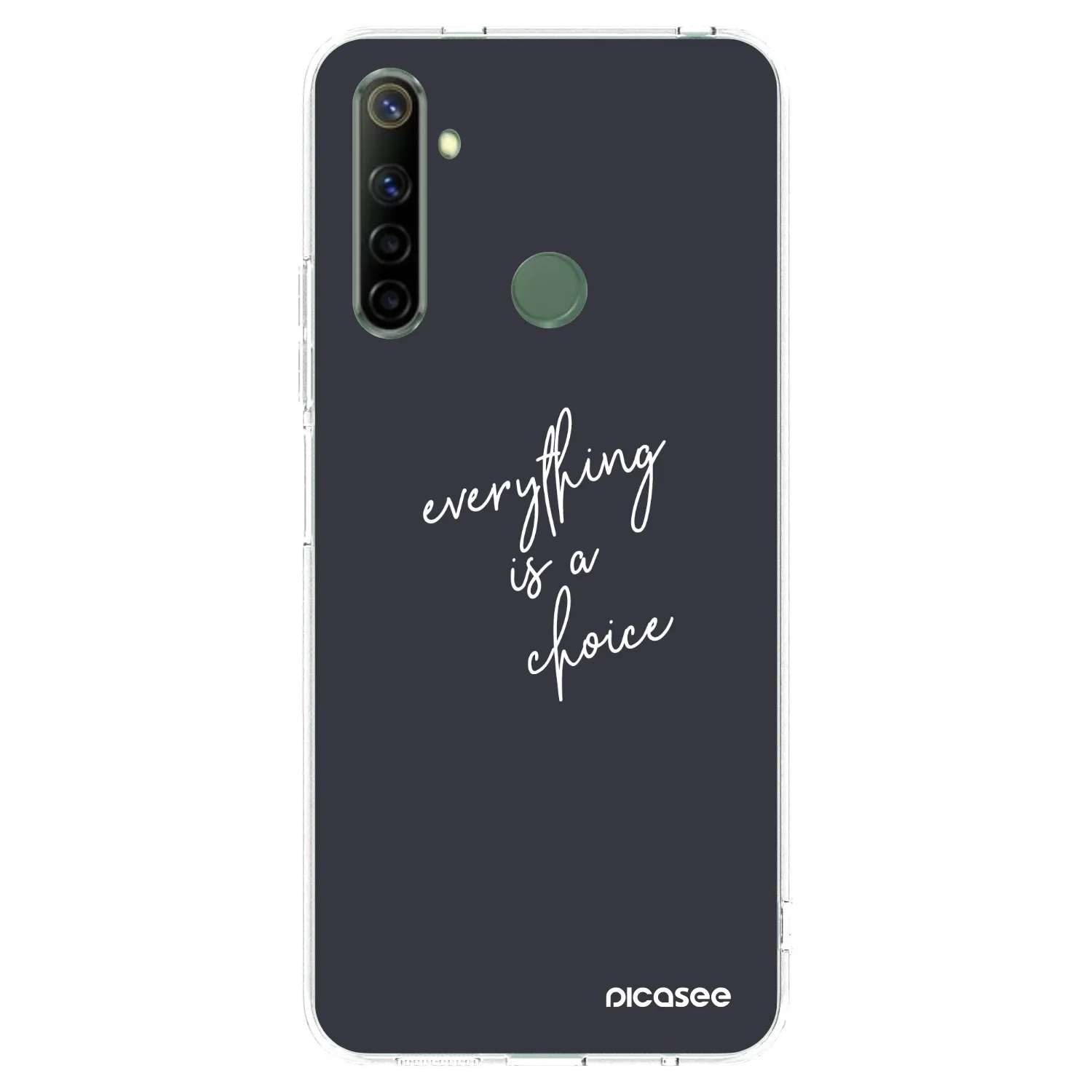 Picasee silikonska prozirna maskica za Realme 6i - Everything is a choice