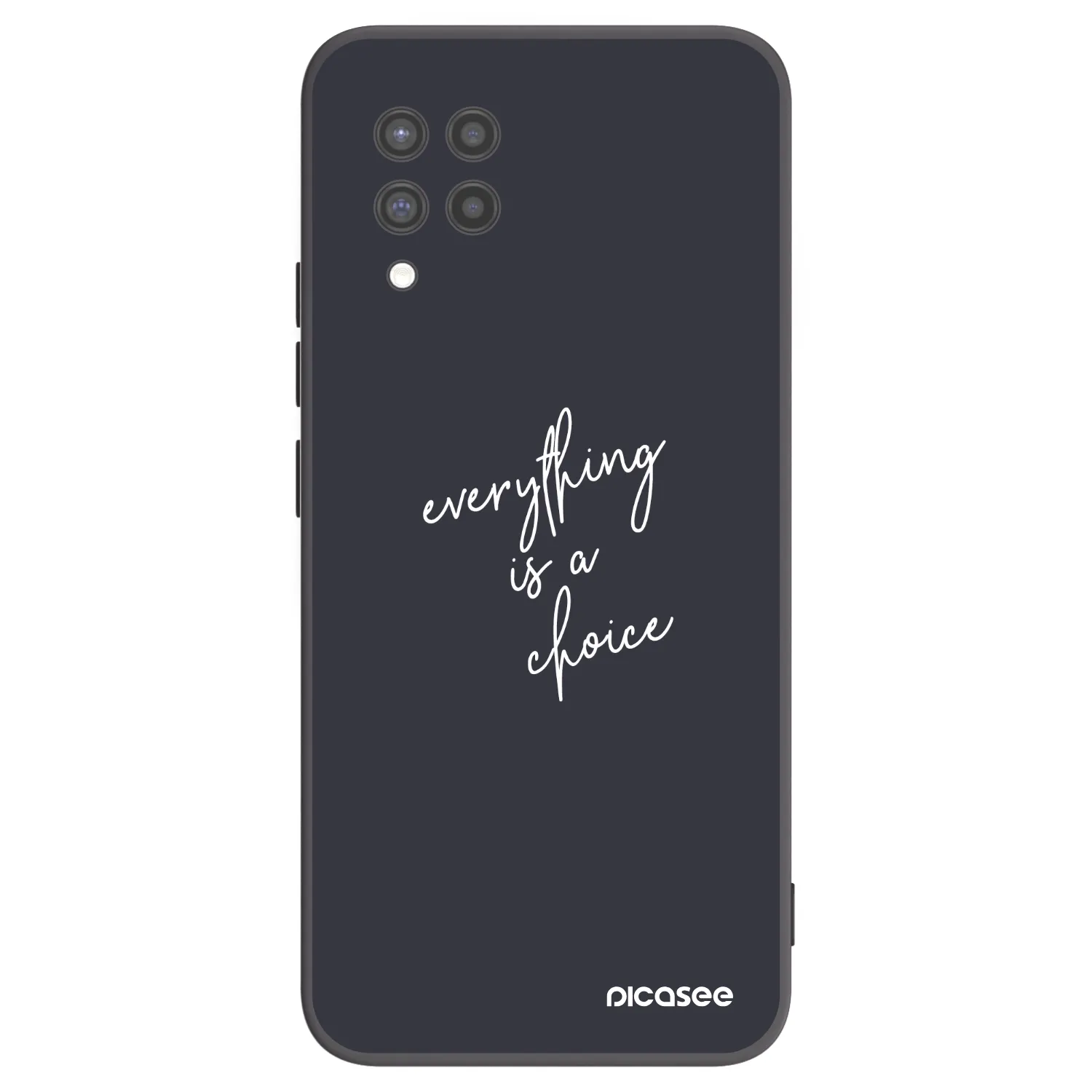 Picasee crna silikonska maskica za Samsung Galaxy A42 A426B - Everything is a choice