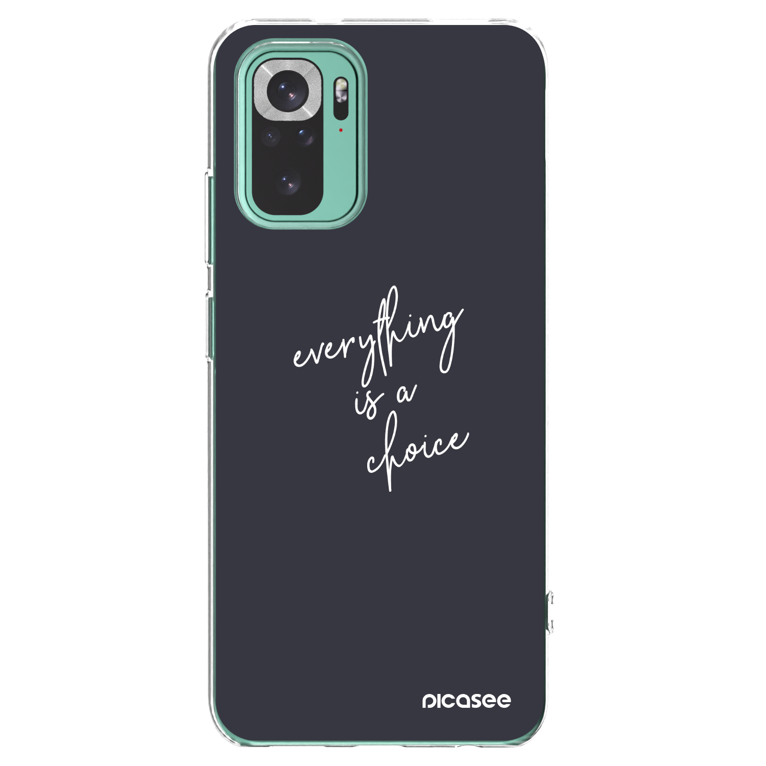 Picasee silikonska prozirna maskica za Xiaomi Redmi Note 10 Pro - Everything is a choice