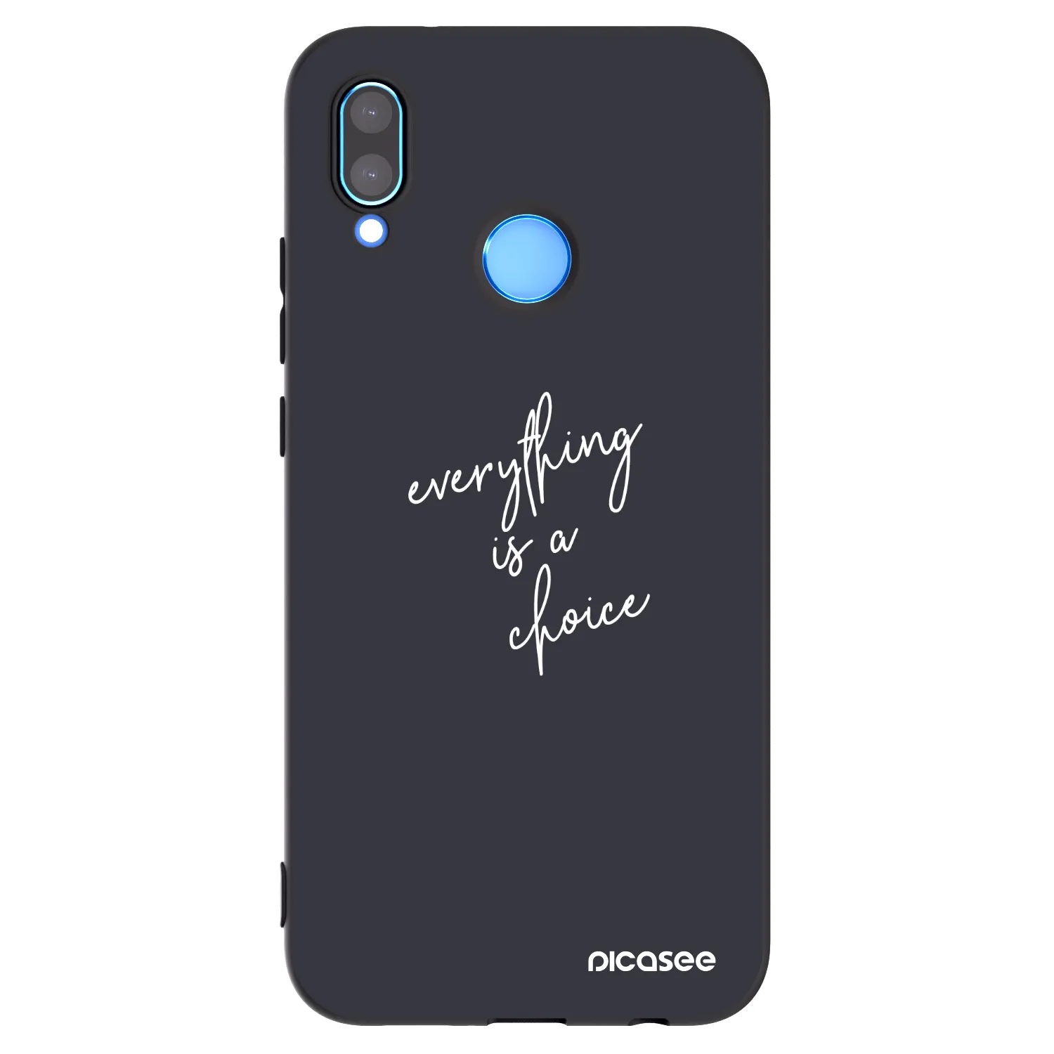 Picasee crna silikonska maskica za Huawei P20 Lite - Everything is a choice