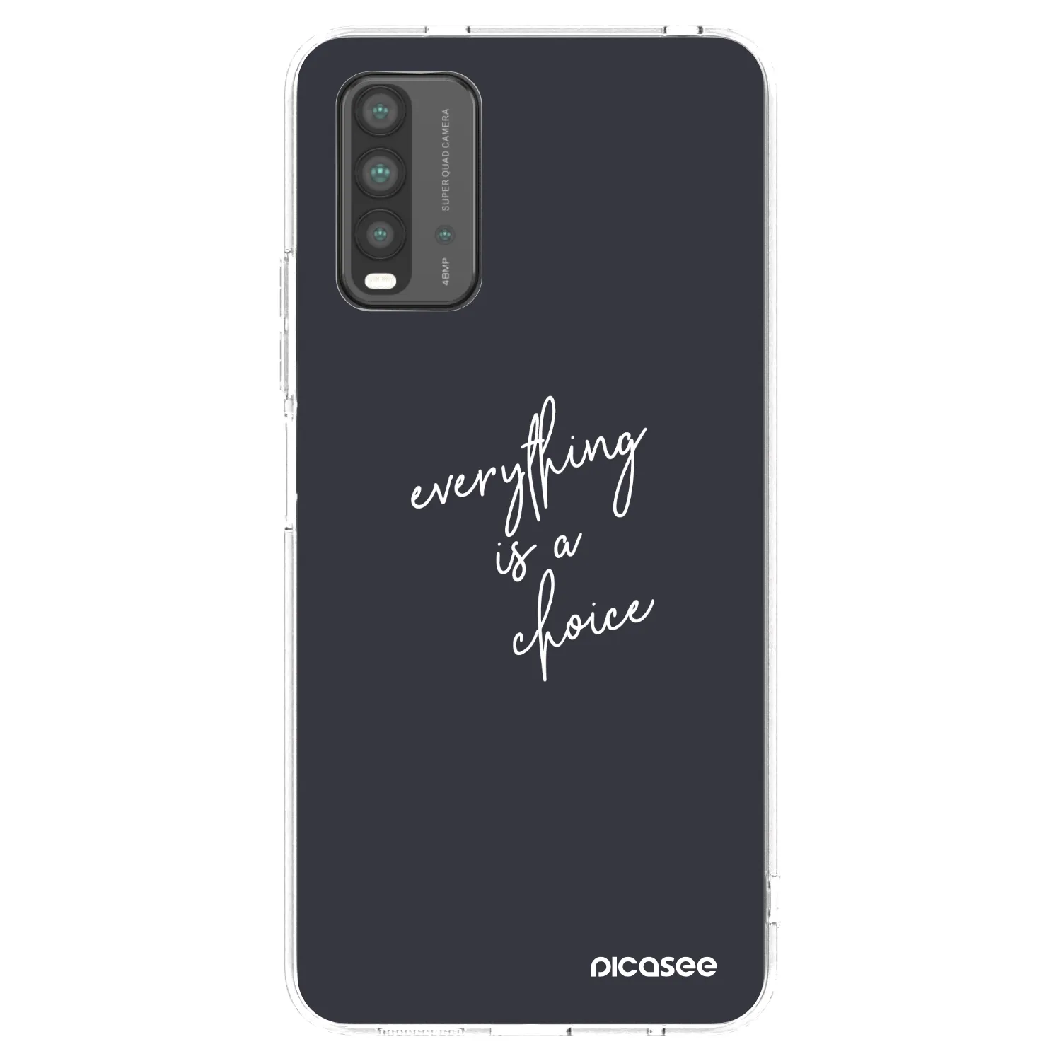 Picasee crna silikonska maskica za Xiaomi Redmi 9T - Everything is a choice