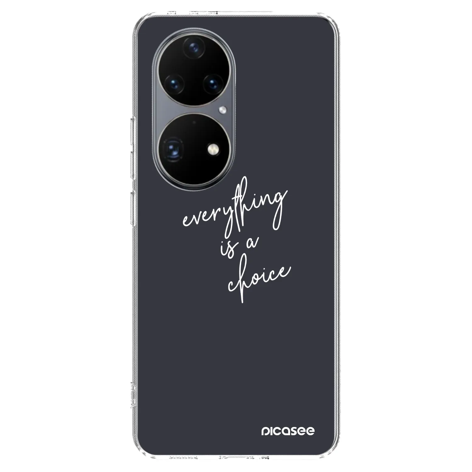 Picasee silikonska prozirna maskica za Huawei P50 - Everything is a choice