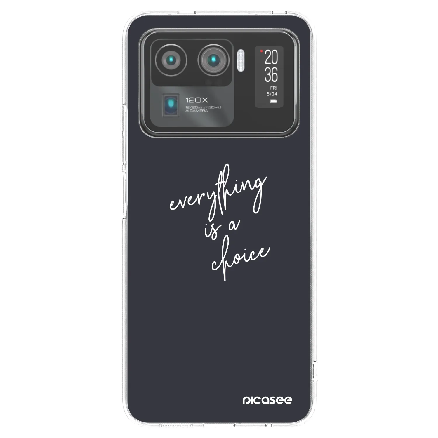 Picasee silikonska prozirna maskica za Xiaomi Mi 11 Ultra - Everything is a choice