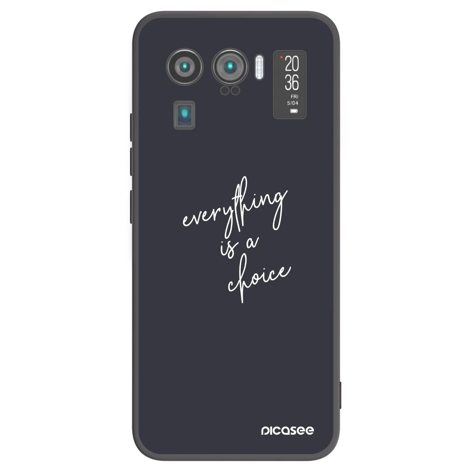 Picasee crna silikonska maskica za Xiaomi Mi 11 Ultra - Everything is a choice