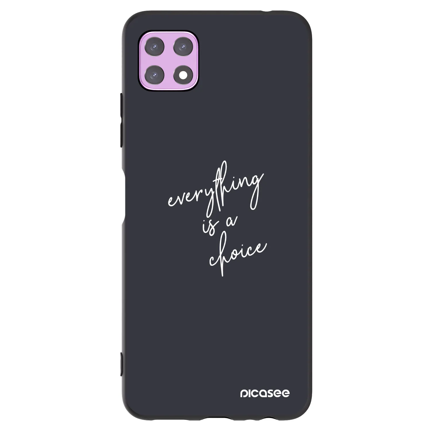 Picasee crna silikonska maskica za Samsung Galaxy A22 A226B 5G - Everything is a choice