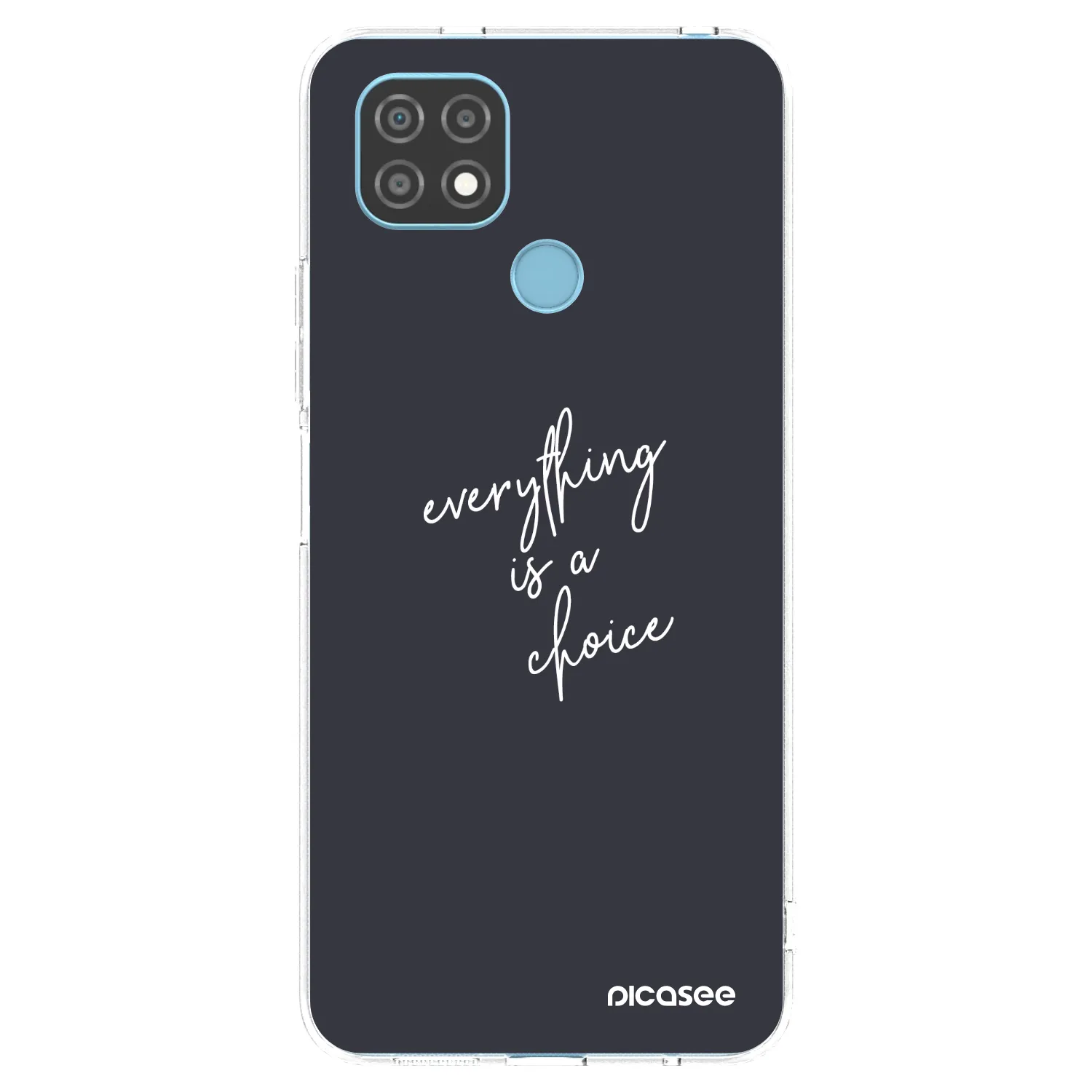 Picasee silikonska prozirna maskica za Realme C21 - Everything is a choice